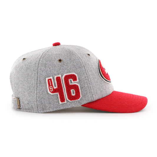 SAN FRANCISCO 49ERS OFF CAMPUS '47 CLEAN UP MID FIT GRAY