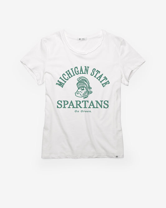 MICHIGAN STATE SPARTANS VINTAGE FRESH START '47 FRANKIE TEE WOMENS WHITE WASH