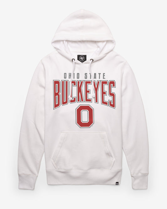 OHIO STATE BUCKEYES TEAM ELEMENTS ARCH '47 HEADLINE HOOD WHITE WASH