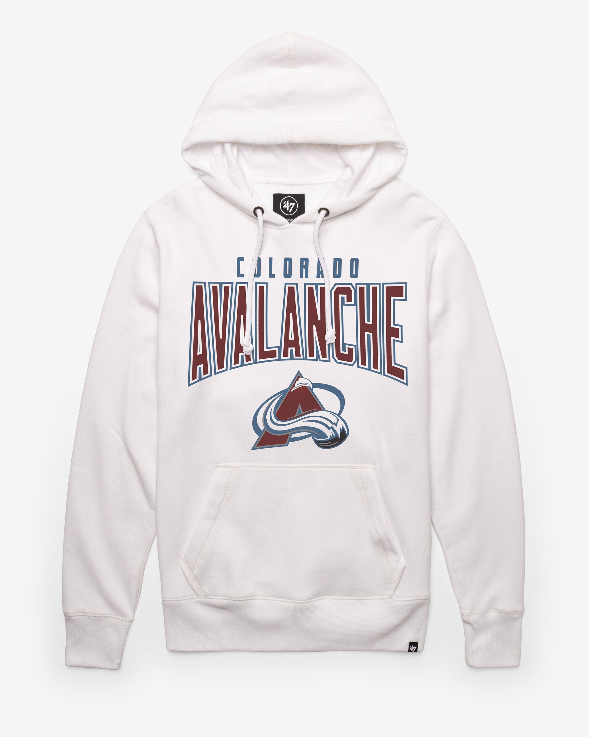 COLORADO AVALANCHE TEAM ELEMENTS ARCH '47 HEADLINE HOOD WHITE WASH
