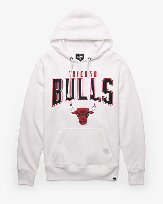 CHICAGO BULLS TEAM ELEMENTS ARCH '47 HEADLINE HOOD WHITE WASH