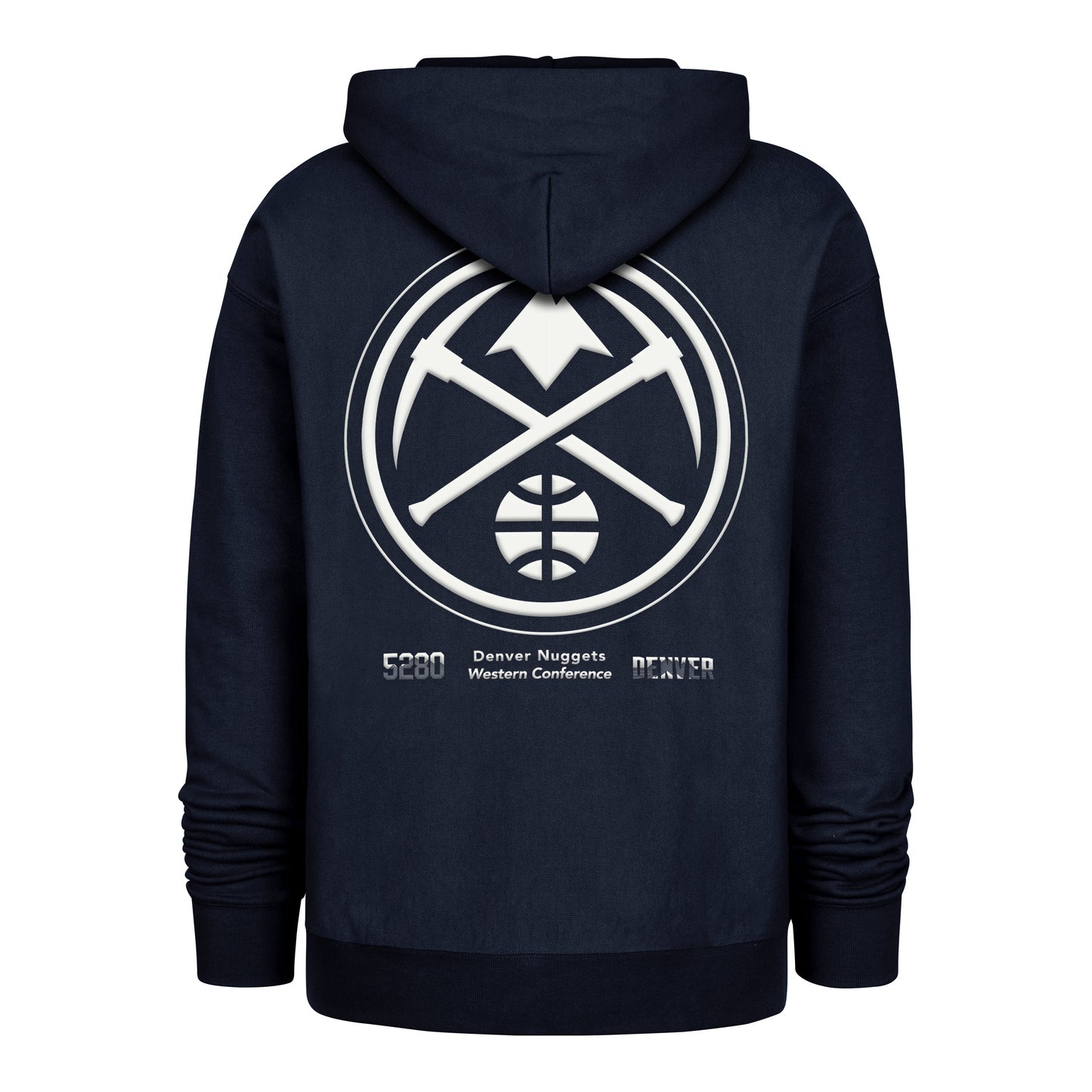DENVER NUGGETS CITY EDITION DOUBLE CROSSOVER '47 FOUNDATION HOOD NAVY