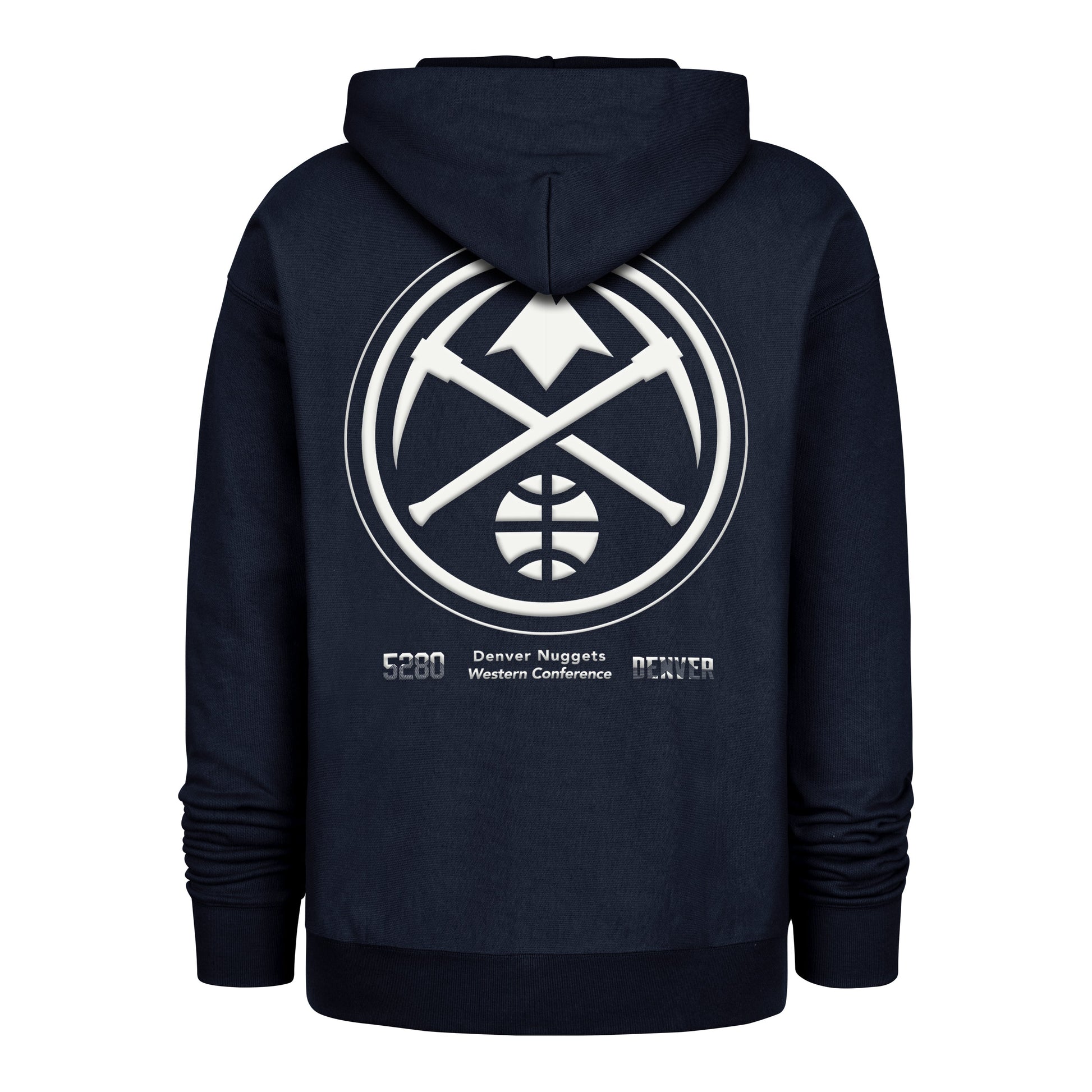 DENVER NUGGETS CITY EDITION DOUBLE CROSSOVER '47 FOUNDATION HOOD NAVY