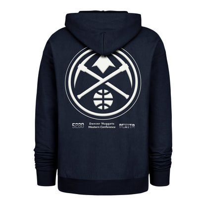 DENVER NUGGETS CITY EDITION DOUBLE CROSSOVER '47 FOUNDATION HOOD NAVY