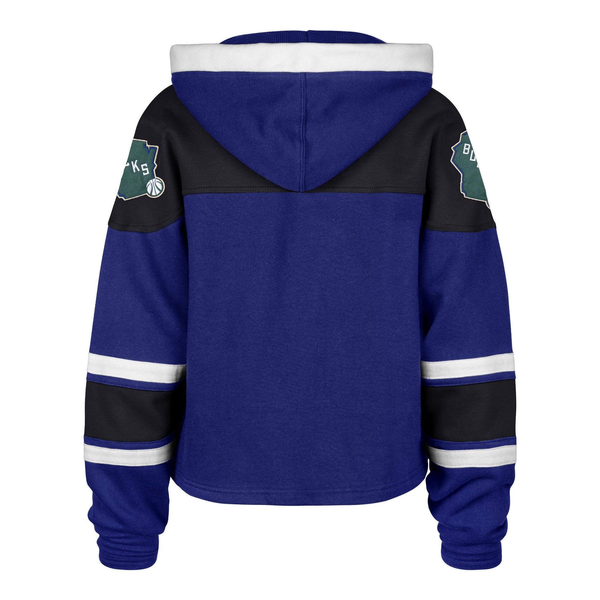 MILWAUKEE BUCKS CITY EDITION CROPPED SUPERIOR '47 LACER HOOD WOMENS ROYAL