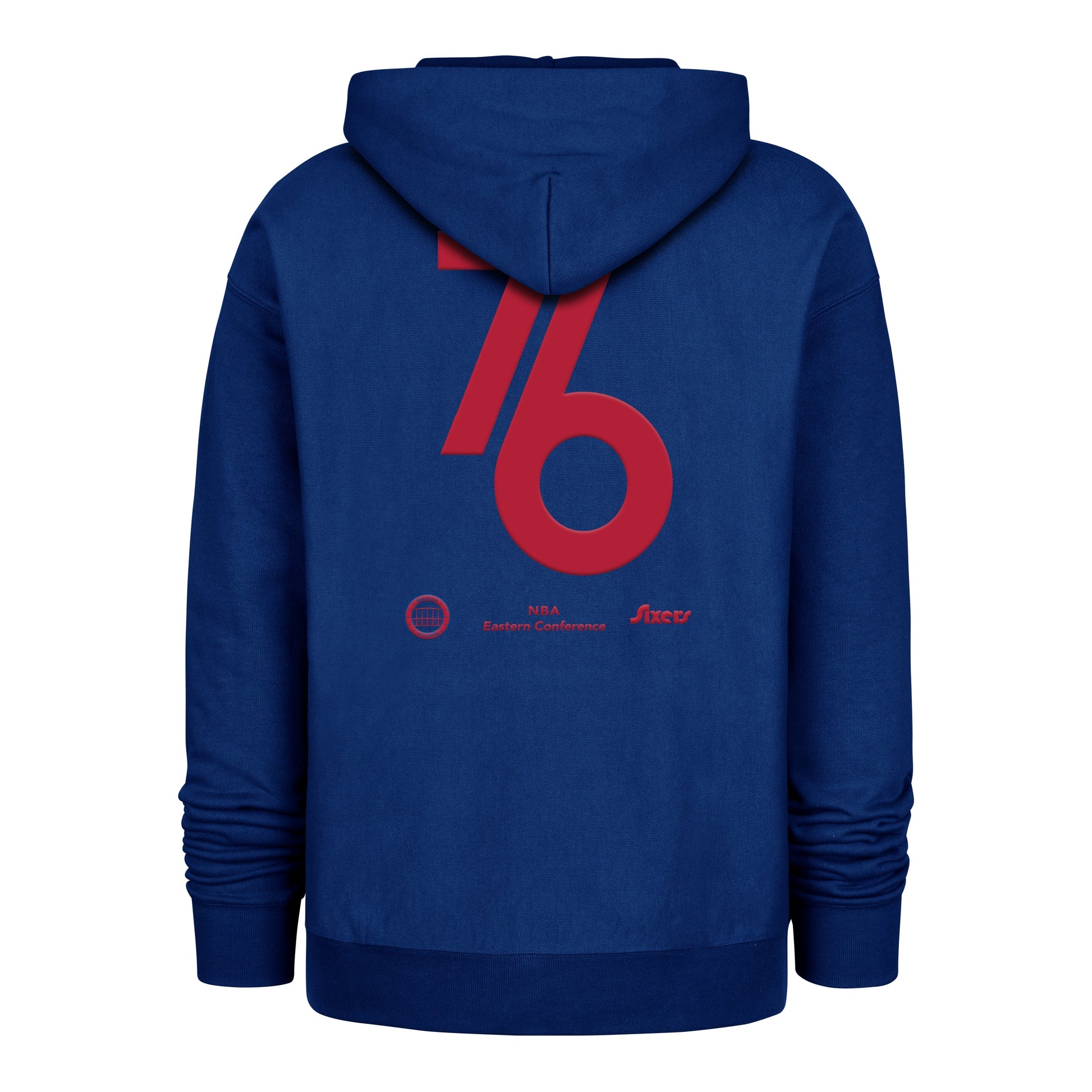 PHILADELPHIA 76ERS CITY EDITION DOUBLE CROSSOVER '47 FOUNDATION HOOD ROYAL