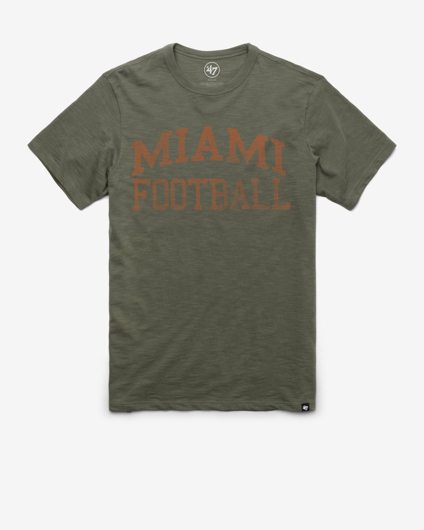MIAMI HURRICANES CLASSIC BLOCK '47 SCRUM TEE BOTTLE GREEN