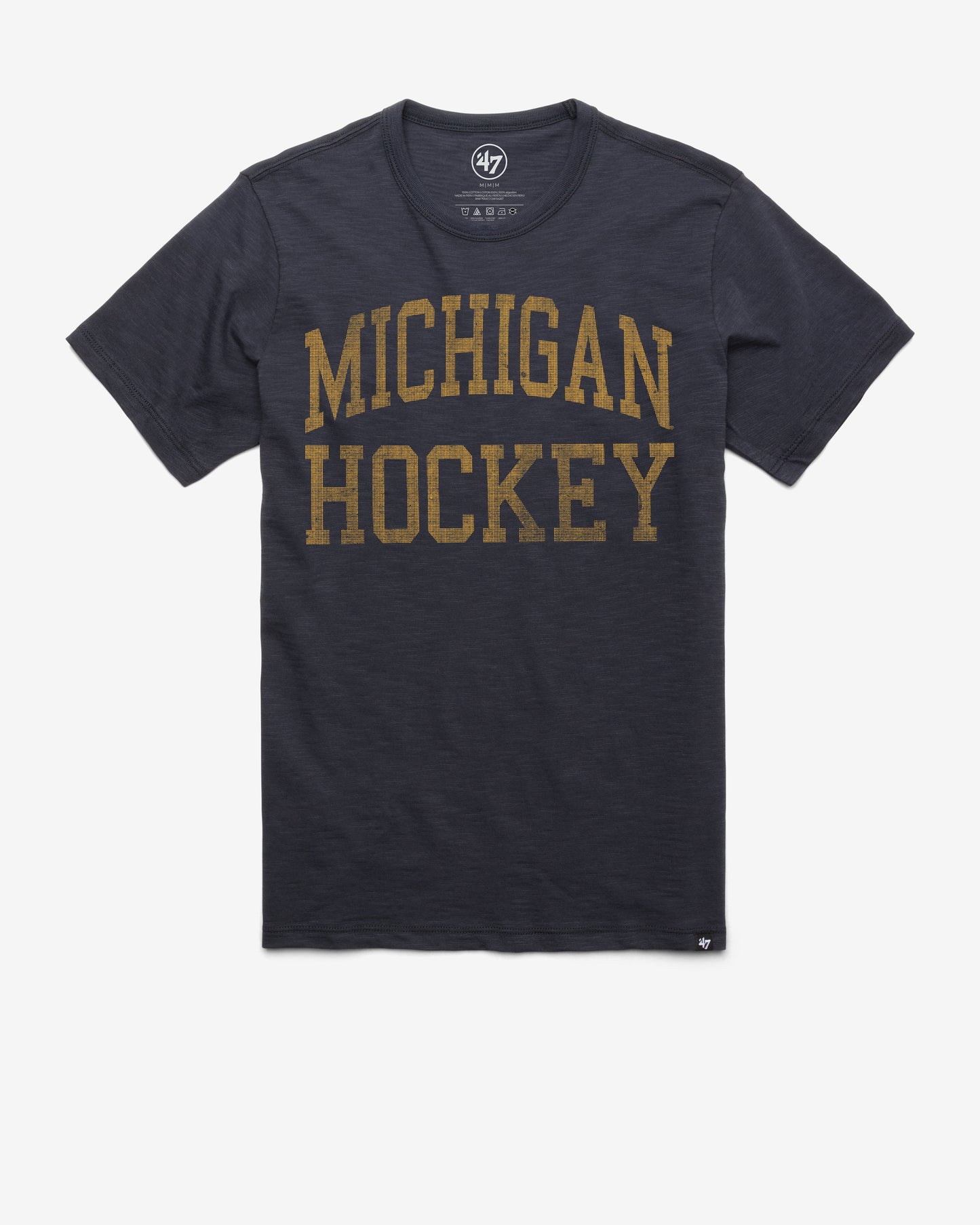 MICHIGAN WOLVERINES CLASSIC BLOCK '47 SCRUM TEE FALL NAVY