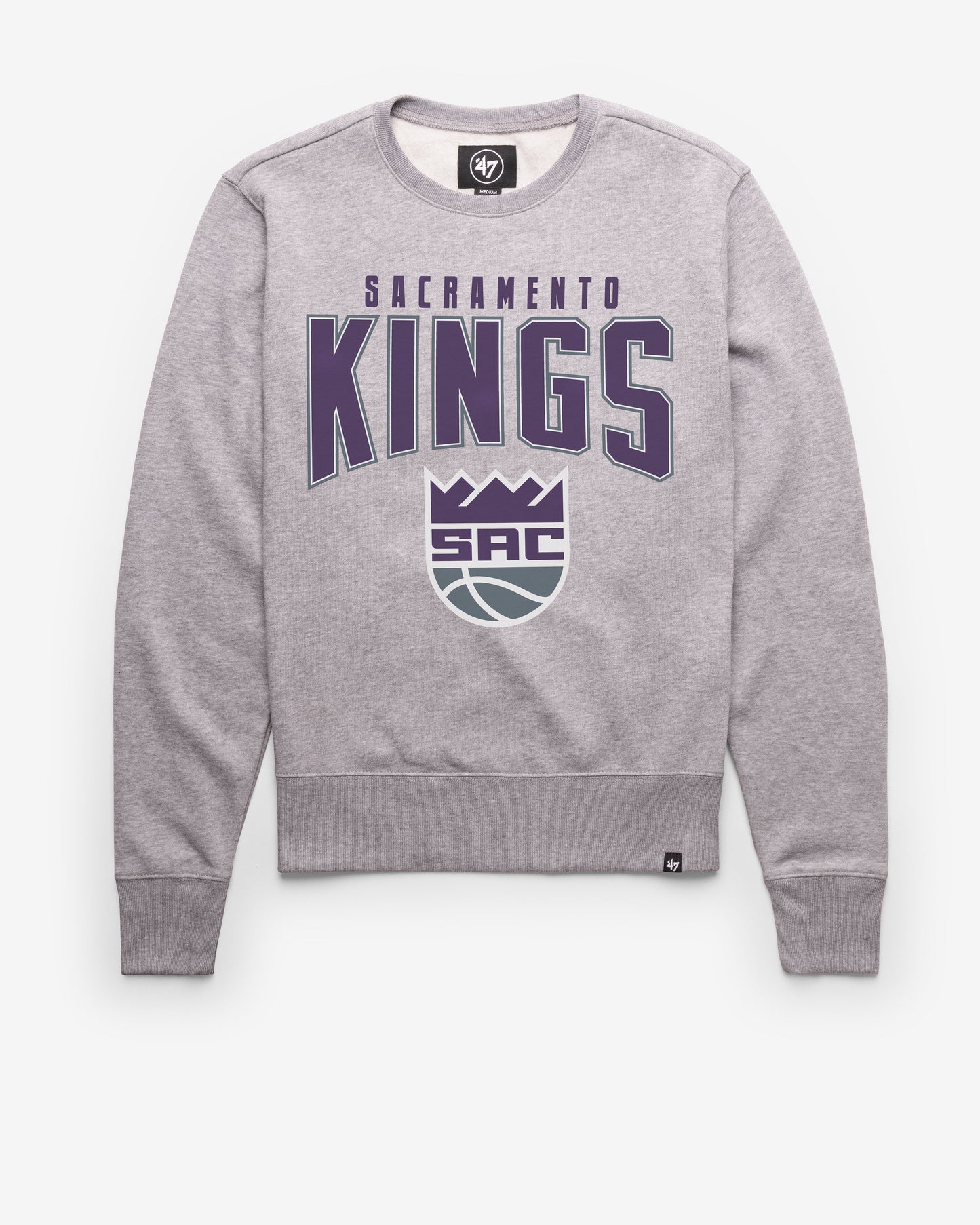 SACRAMENTO KINGS TEAM ELEMENTS ARCH '47 HEADLINE CREW SLATE GREY