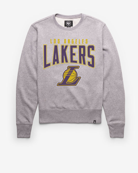 LOS ANGELES LAKERS TEAM ELEMENTS ARCH '47 HEADLINE CREW SLATE GREY