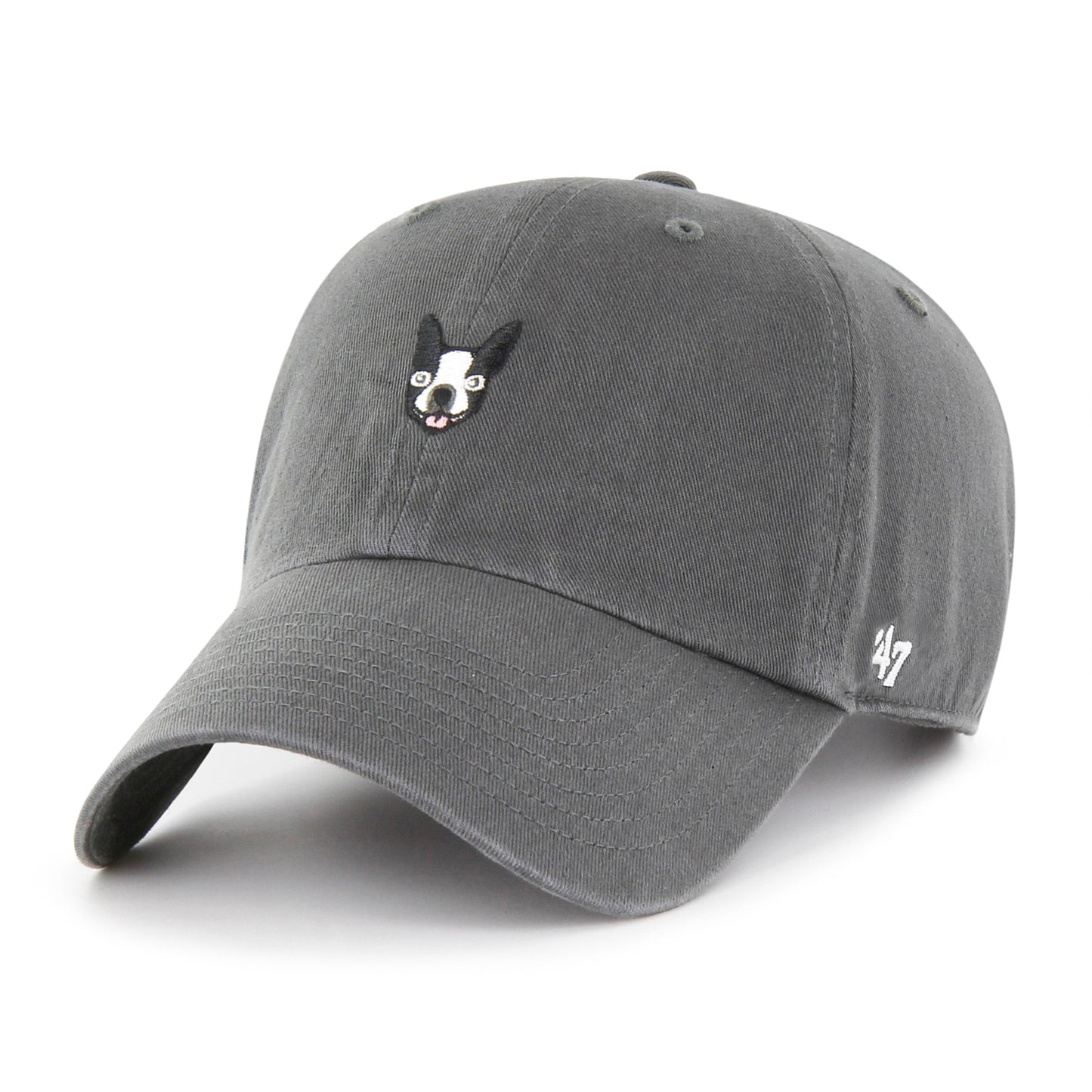 BOSTON TERRIER BASE RUNNER ICON '47 CLEAN UP CHARCOAL