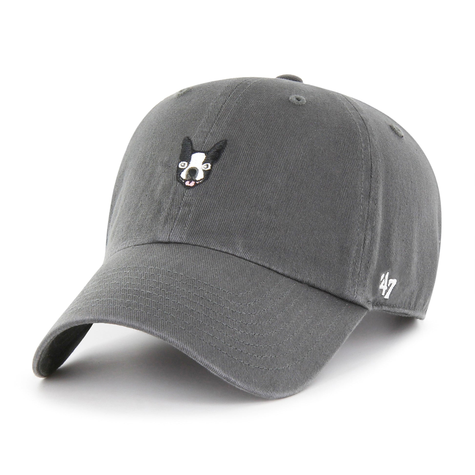 BOSTON TERRIER BASE RUNNER ICON '47 CLEAN UP CHARCOAL