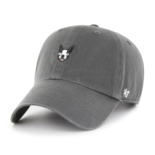 BOSTON TERRIER BASE RUNNER ICON '47 CLEAN UP CHARCOAL