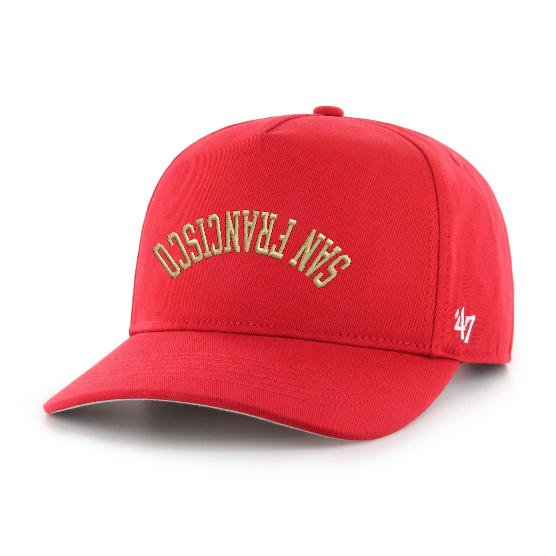 SAN FRANCISCO 49ERS UPSIDE DOWN '47 HITCH RF RELAXED FIT RED