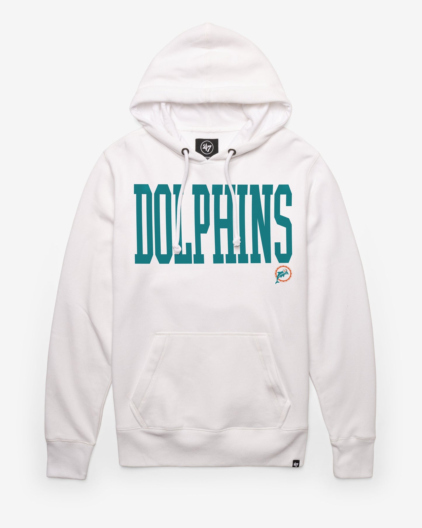 MIAMI DOLPHINS HISTORIC DIME '47 HEADLINE HOOD WHITE WASH