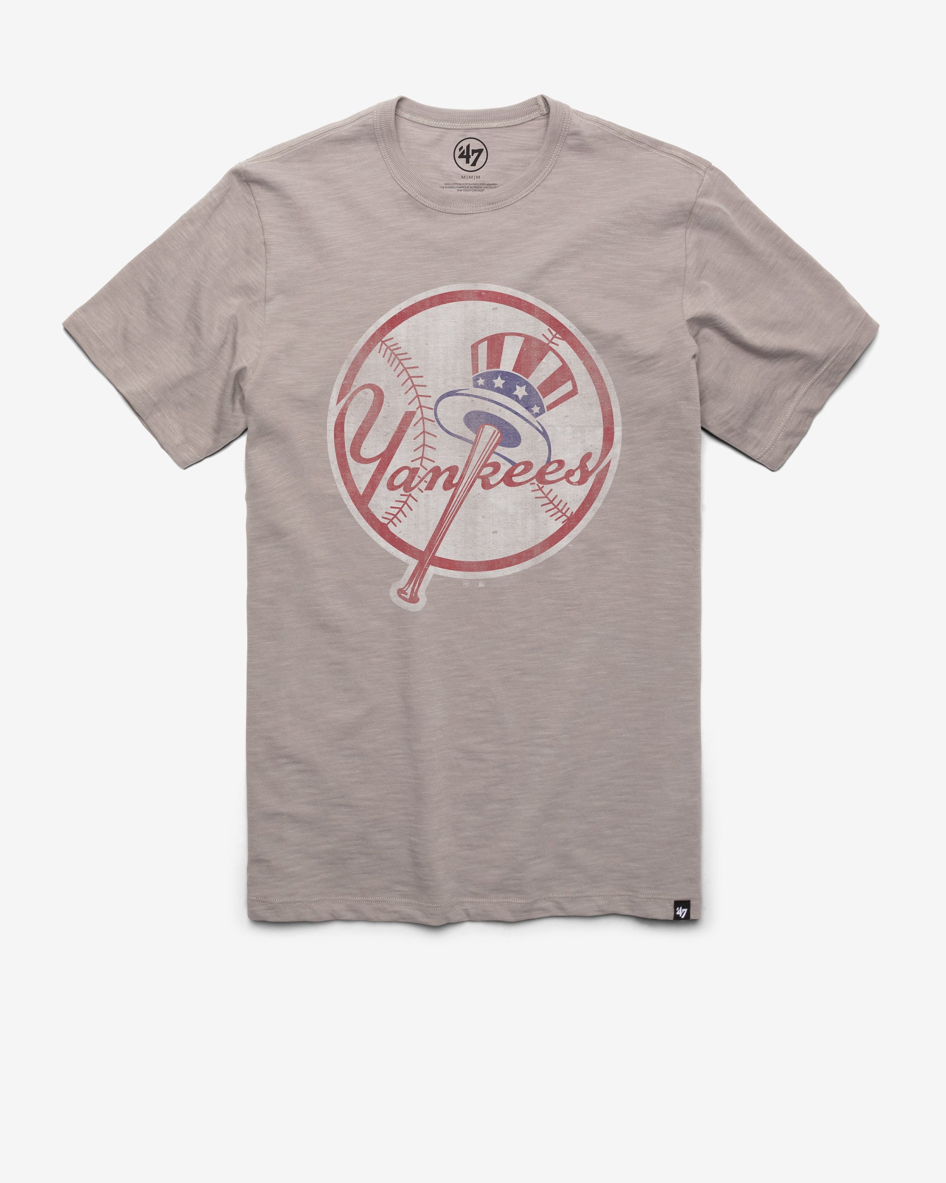 NEW YORK YANKEES GRIT '47 SCRUM TEE WOLF GREY