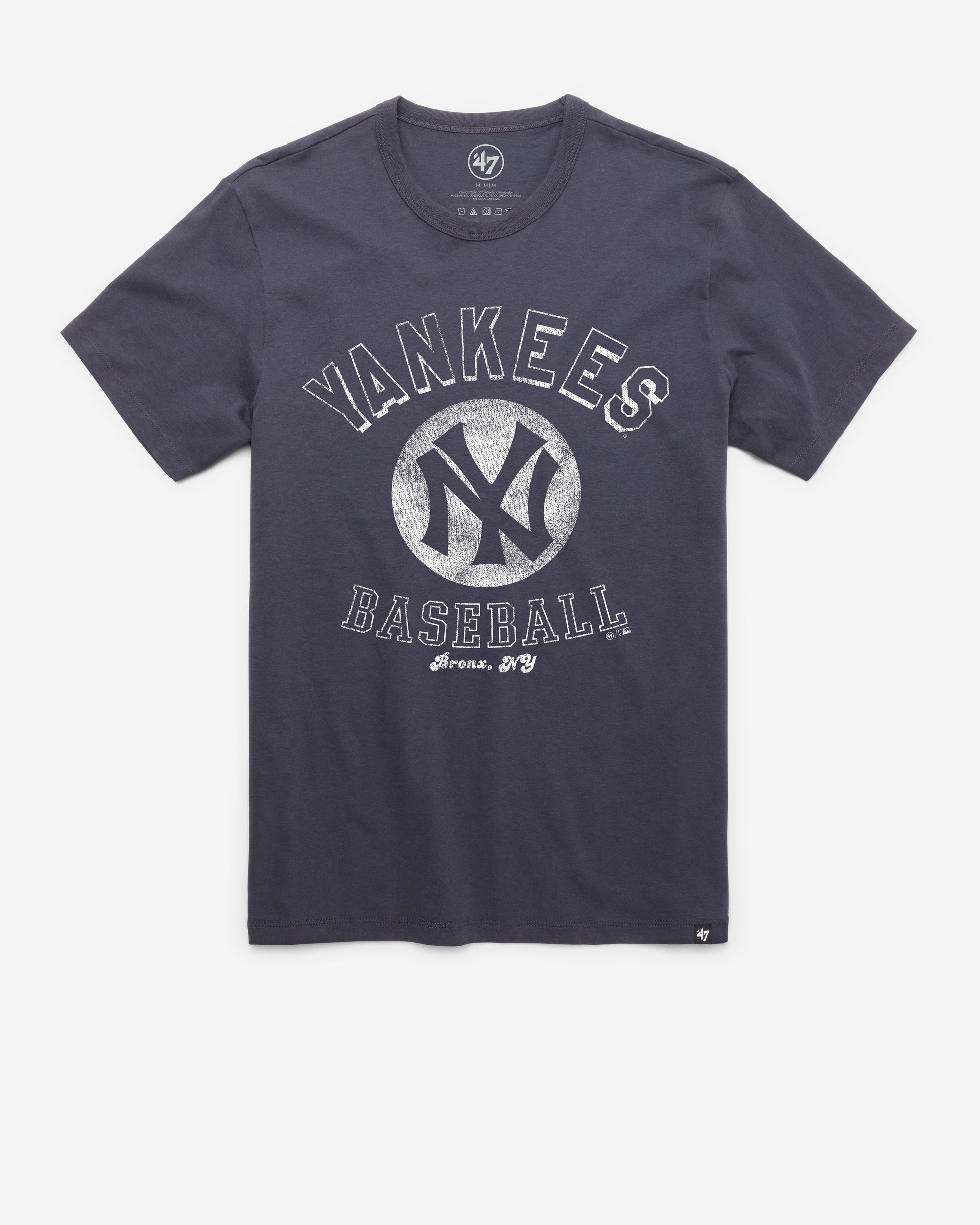 NEW YORK YANKEES COOPERSTOWN NOSTALGIA '47 FRANKLIN TEE ATLAS BLUE