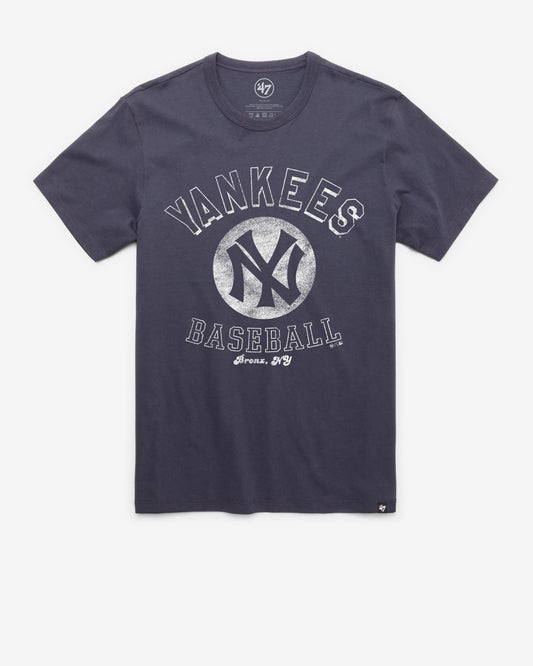 NEW YORK YANKEES COOPERSTOWN NOSTALGIA '47 FRANKLIN TEE ATLAS BLUE