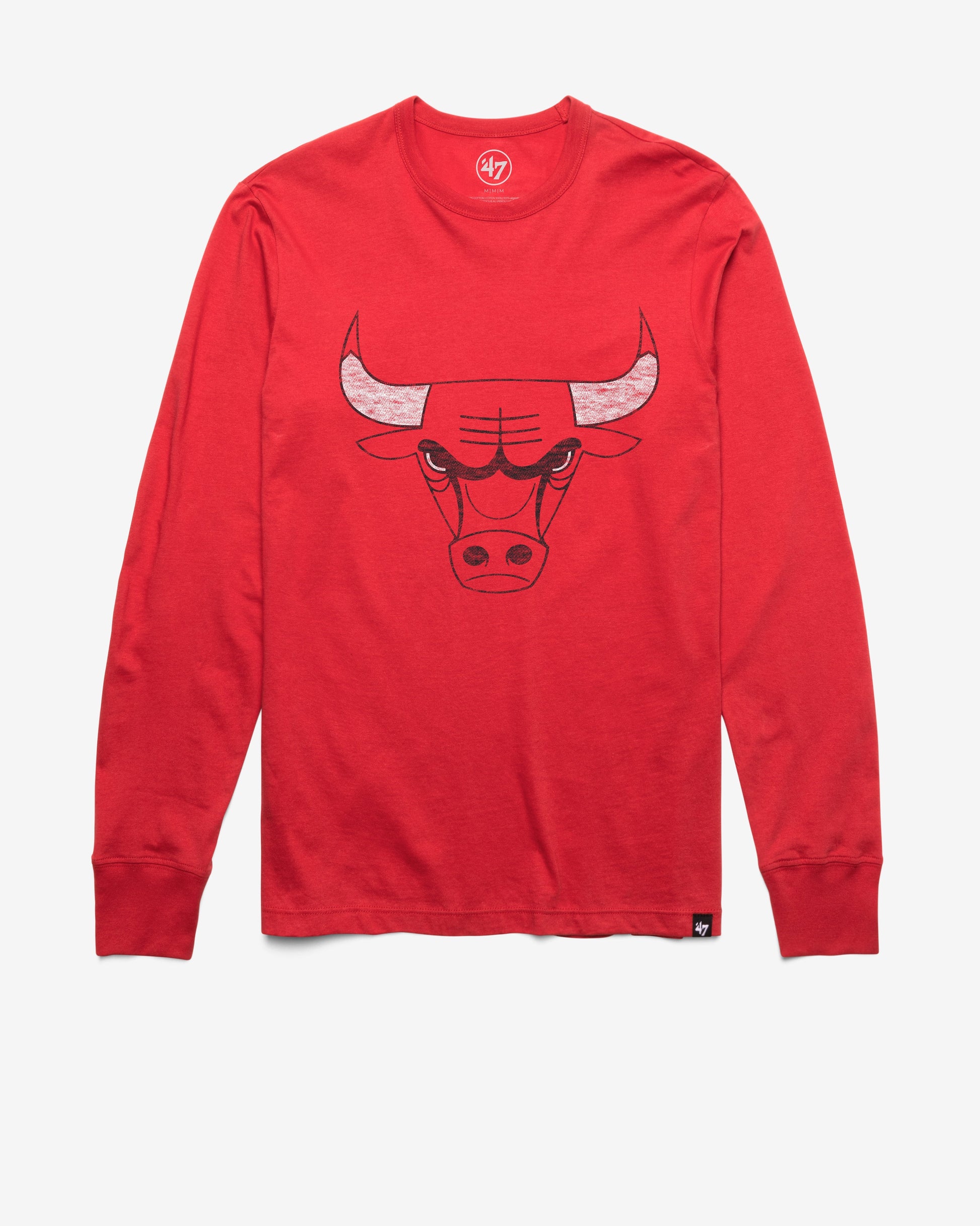 CHICAGO BULLS PREMIER '47 FRANKLIN LONG SLEEVE TEE RACER RED