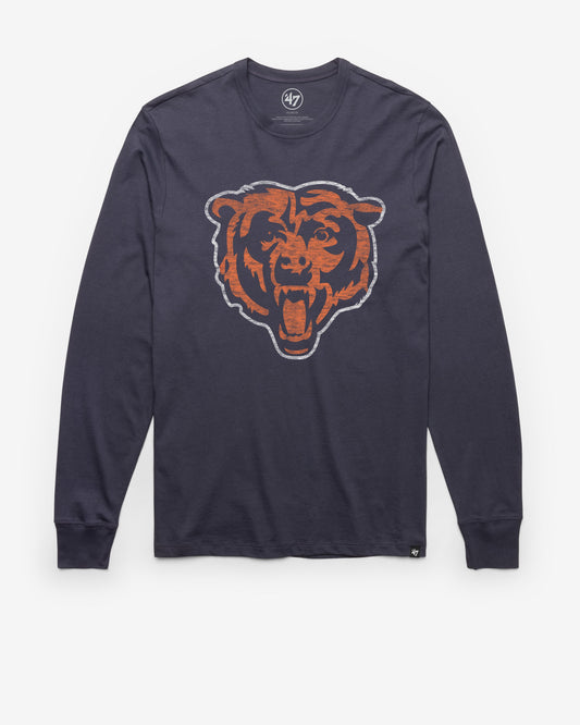 CHICAGO BEARS PREMIER '47 FRANKLIN LONG SLEEVE TEE ATLAS BLUE
