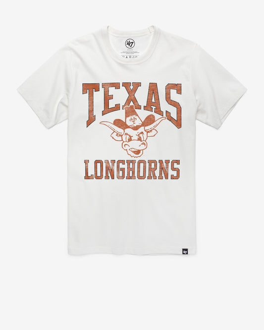 TEXAS LONGHORNS VINTAGE BIG UPS '47 FRANKLIN TEE WHITE WASH