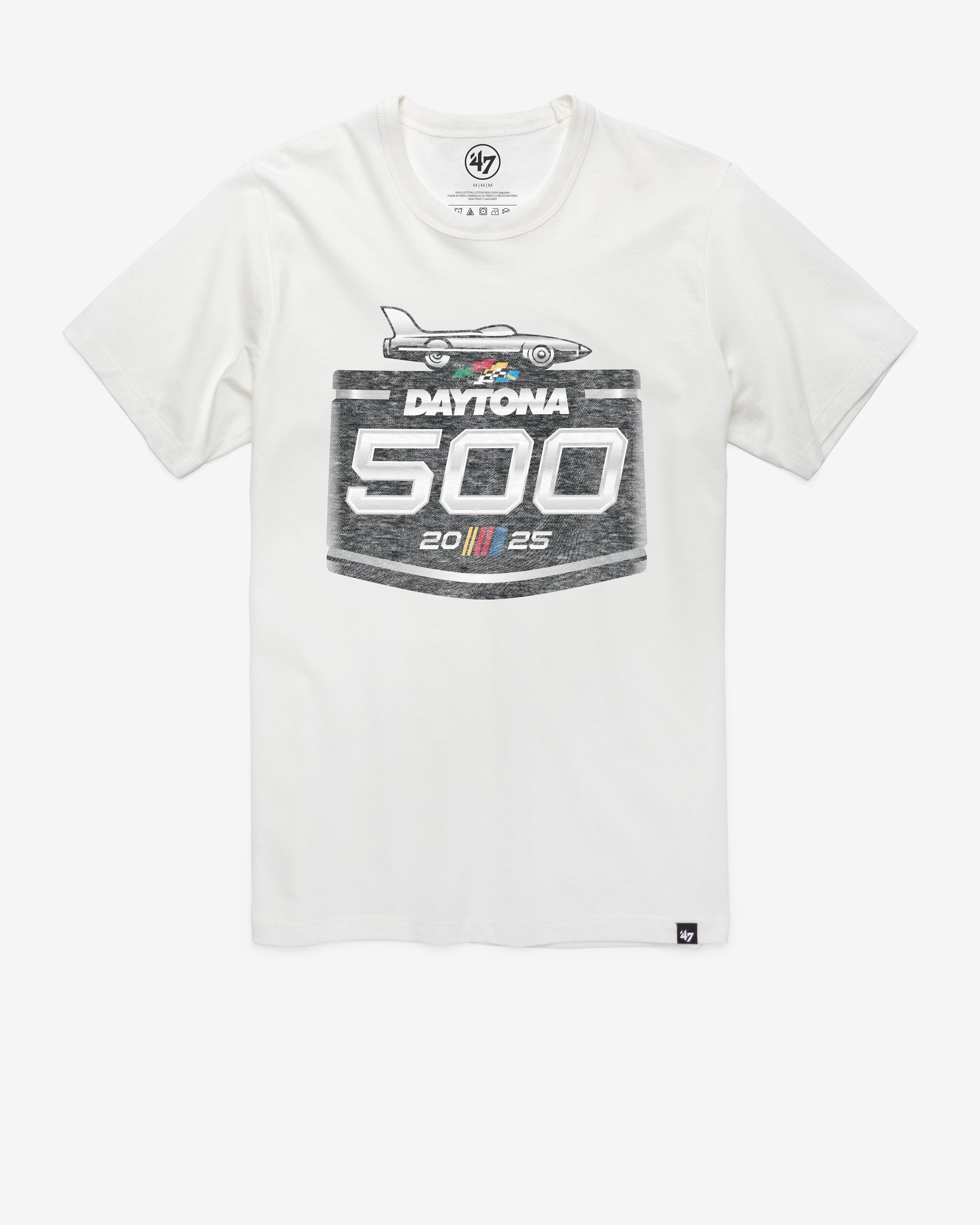 DAYTONA 500 '47 FRANKLIN TEE WHITE WASH