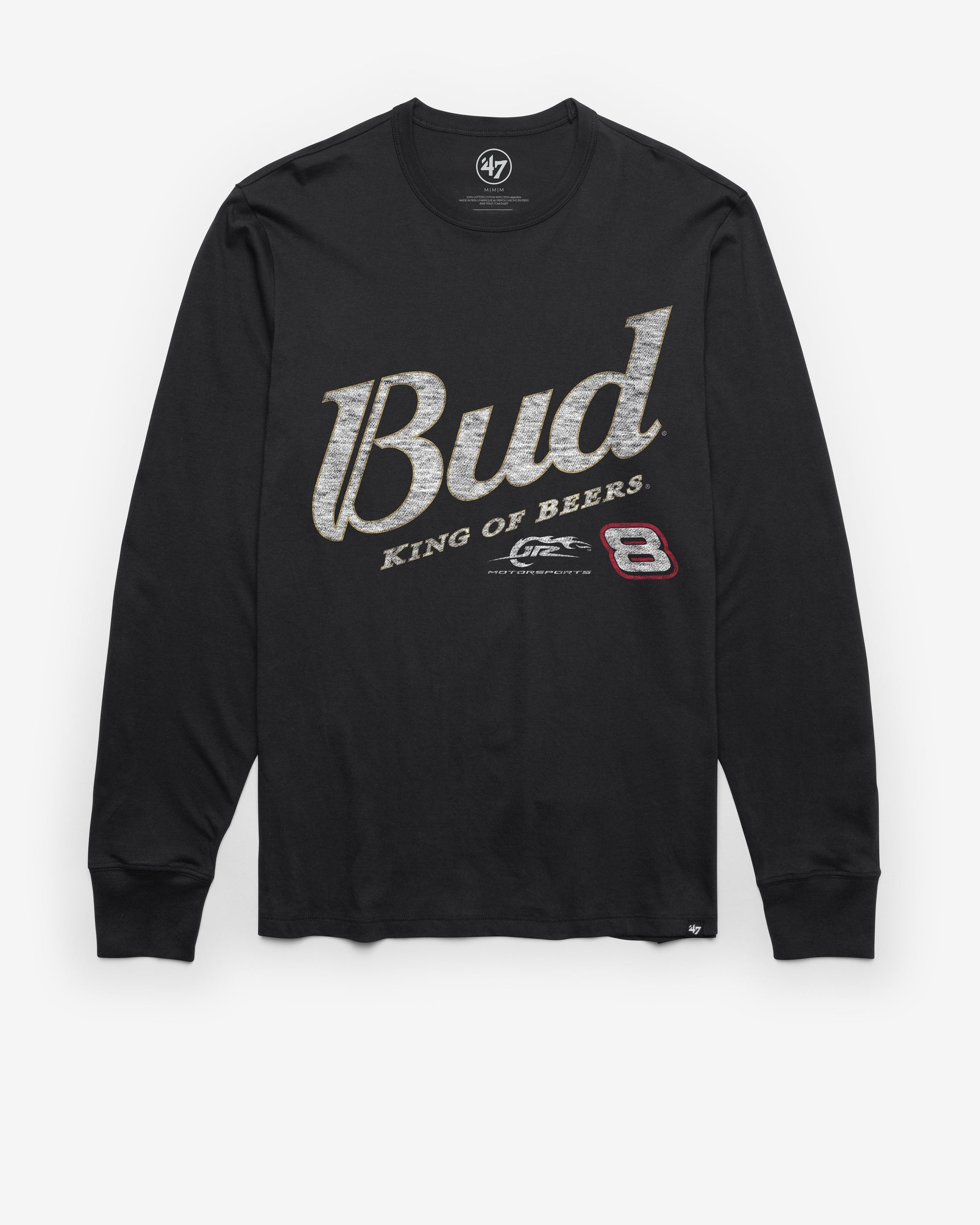 DALE EARNHARDT JR. / JR. MOTORSPORTS DRIVER '47 FRANKLIN LONG SLEEVE TEE FLINT BLACK