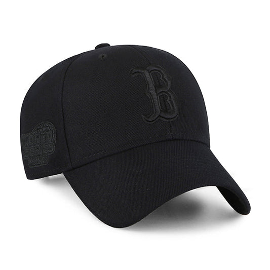 BOSTON RED SOX COOPERSTOWN WORLD SERIES SURE SHOT SNAPBACK '47 MVP BLACK
