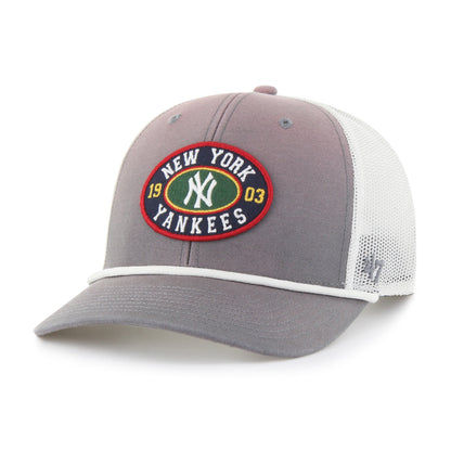 NEW YORK YANKEES TIDE SWEEP ROPE '47 TRUCKER DARK GRAY