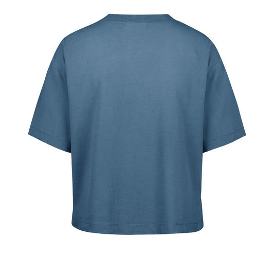 ATLANTA BRAVES SHALE '47 MONTAUK CROP TEE WOMENS DUSTED TIMBER BLUE