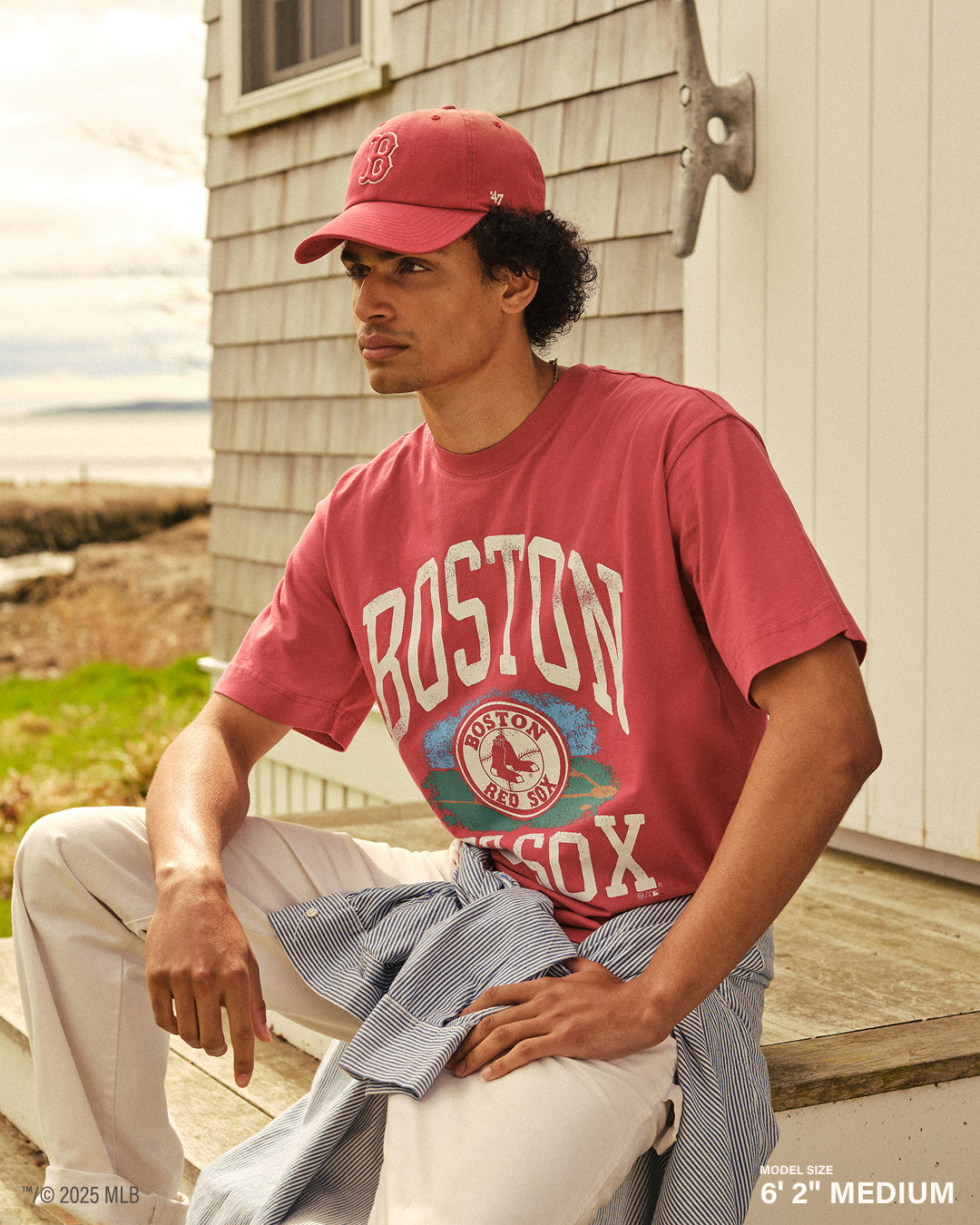 PHILADELPHIA PHILLIES CLOUDFIELD MONTAUK '47 FOUNDATION TEE DUSTED TIMBER BLUE