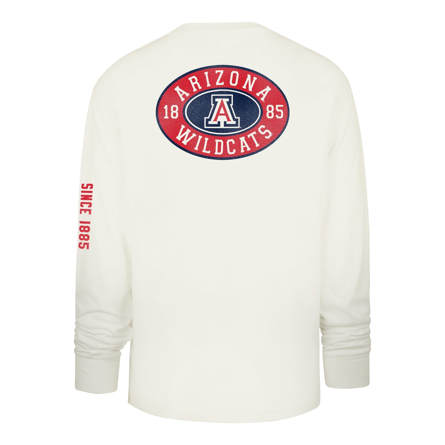ARIZONA WILDCATS TIDE SWEEP MONTAUK '47 FOUNDATION LONG SLEEVE TEE SANDSTONE