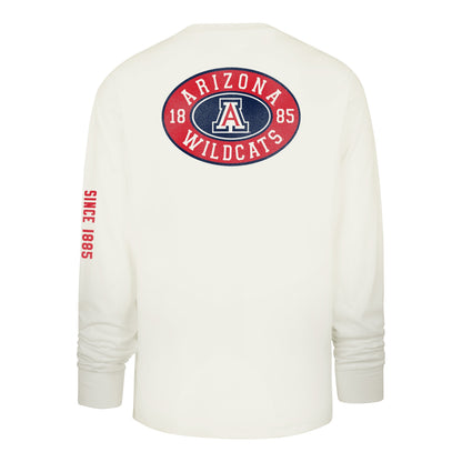 ARIZONA WILDCATS TIDE SWEEP MONTAUK '47 FOUNDATION LONG SLEEVE TEE SANDSTONE