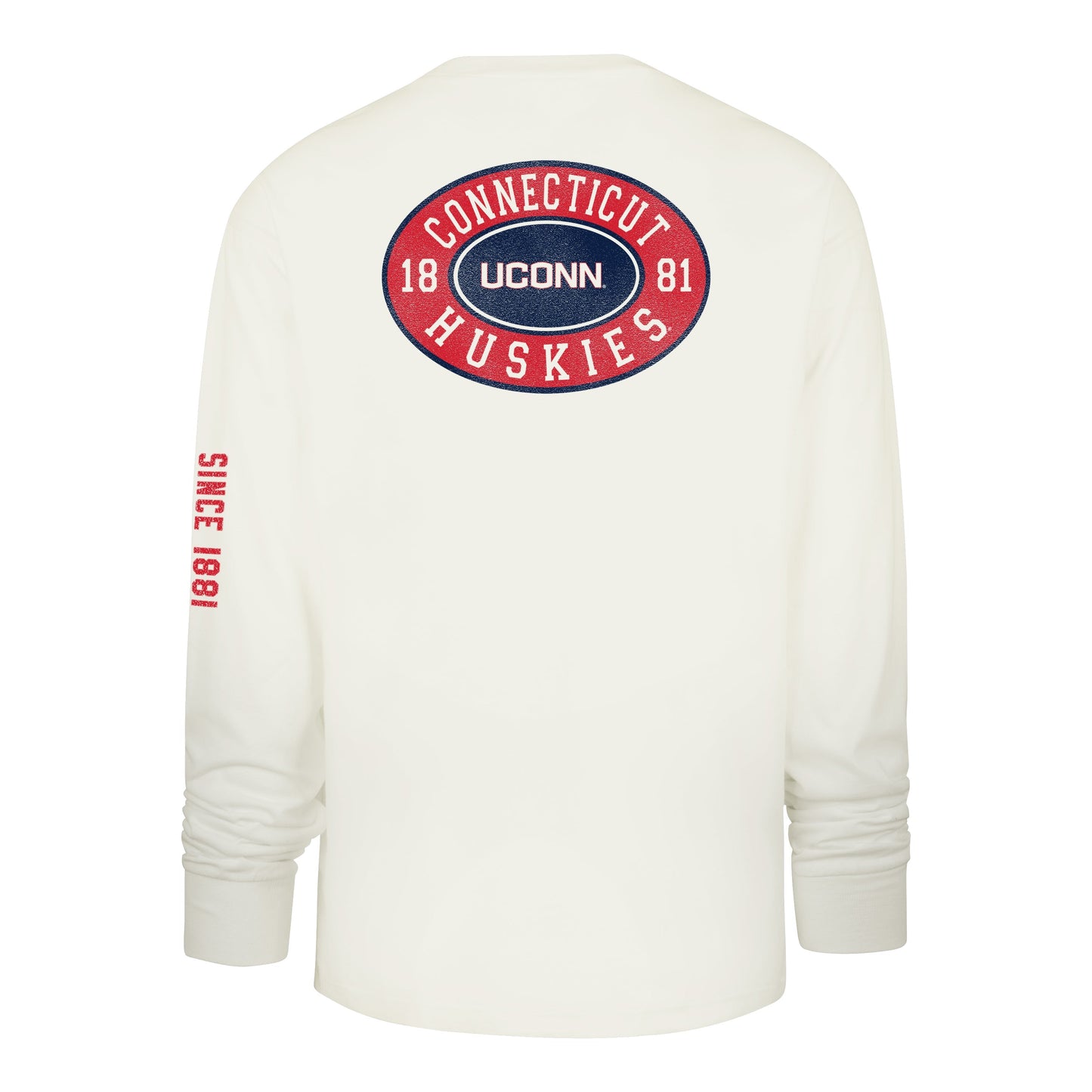 CONNECTICUT HUSKIES UCONN TIDE SWEEP MONTAUK '47 FOUNDATION LONG SLEEVE TEE SANDSTONE