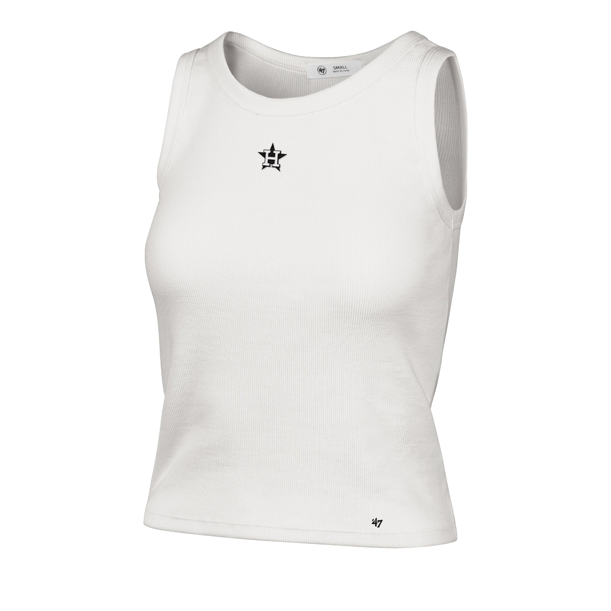 HOUSTON ASTROS MICRO EMB '47 BABY RIB TANK WOMENS SANDSTONE