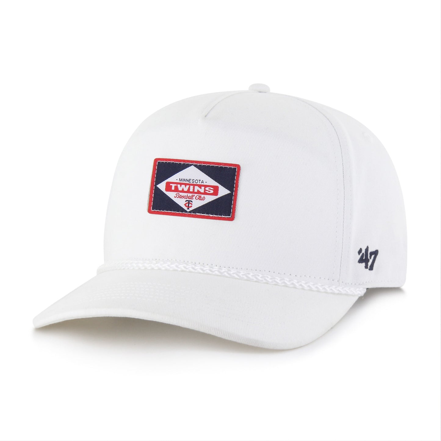 MINNESOTA TWINS MILKWOOD ROPE '47 HITCH WHITE