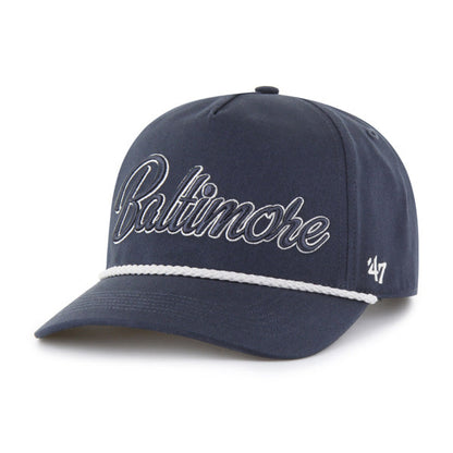 BALTIMORE ORIOLES OVERHAND '47 HITCH VINTAGE NAVY
