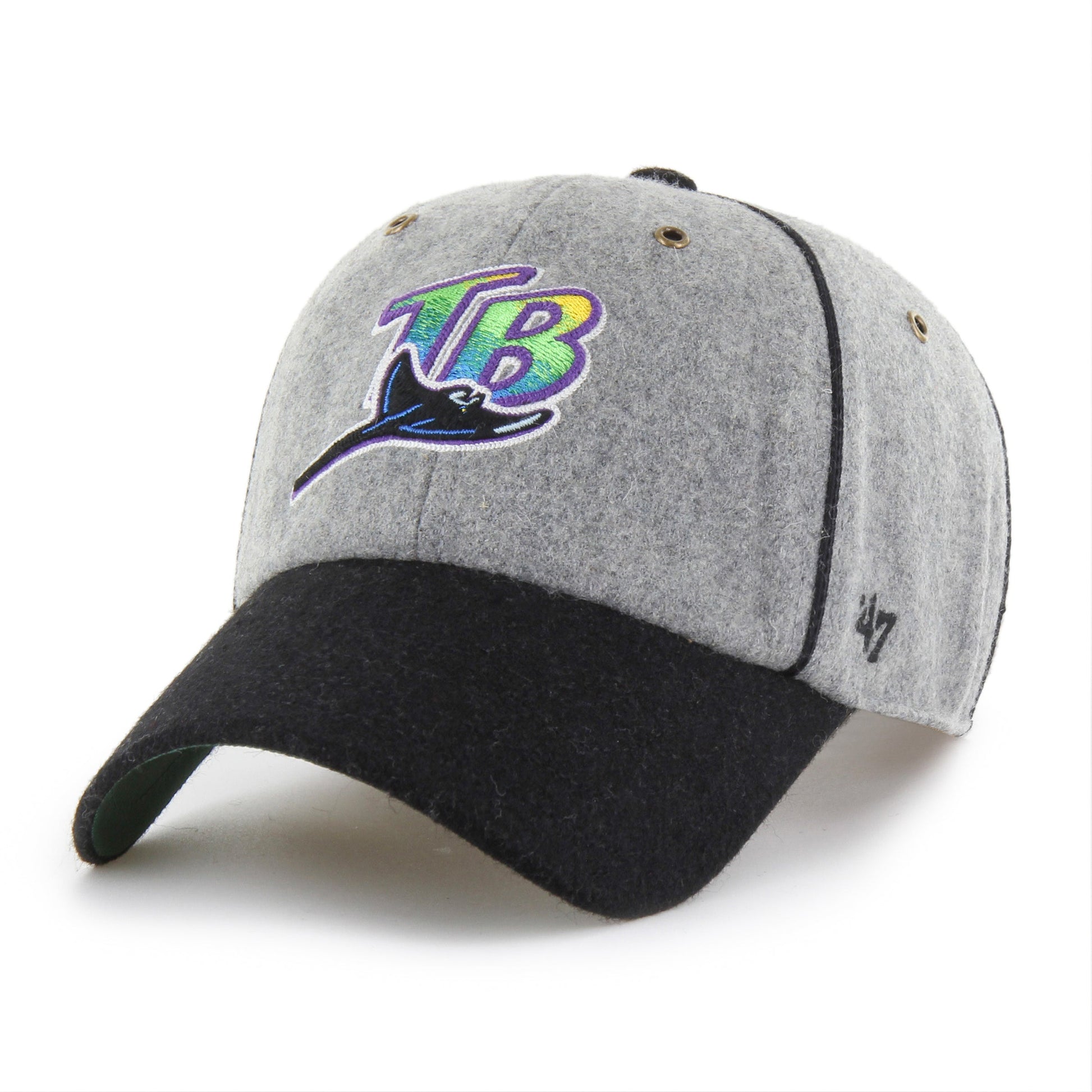 TAMPA BAY RAYS COOPERSTOWN BROCKE '47 CLEAN UP GRAY