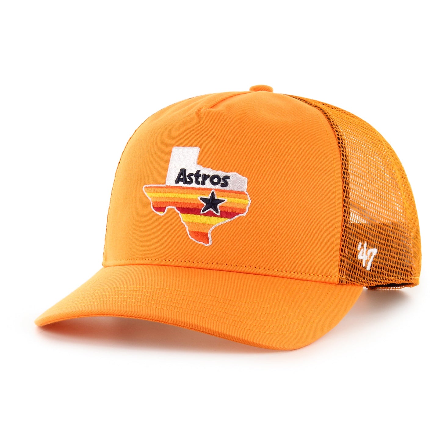 HOUSTON ASTROS COOPERSTOWN MESH '47 HITCH VIBRANT ORANGE