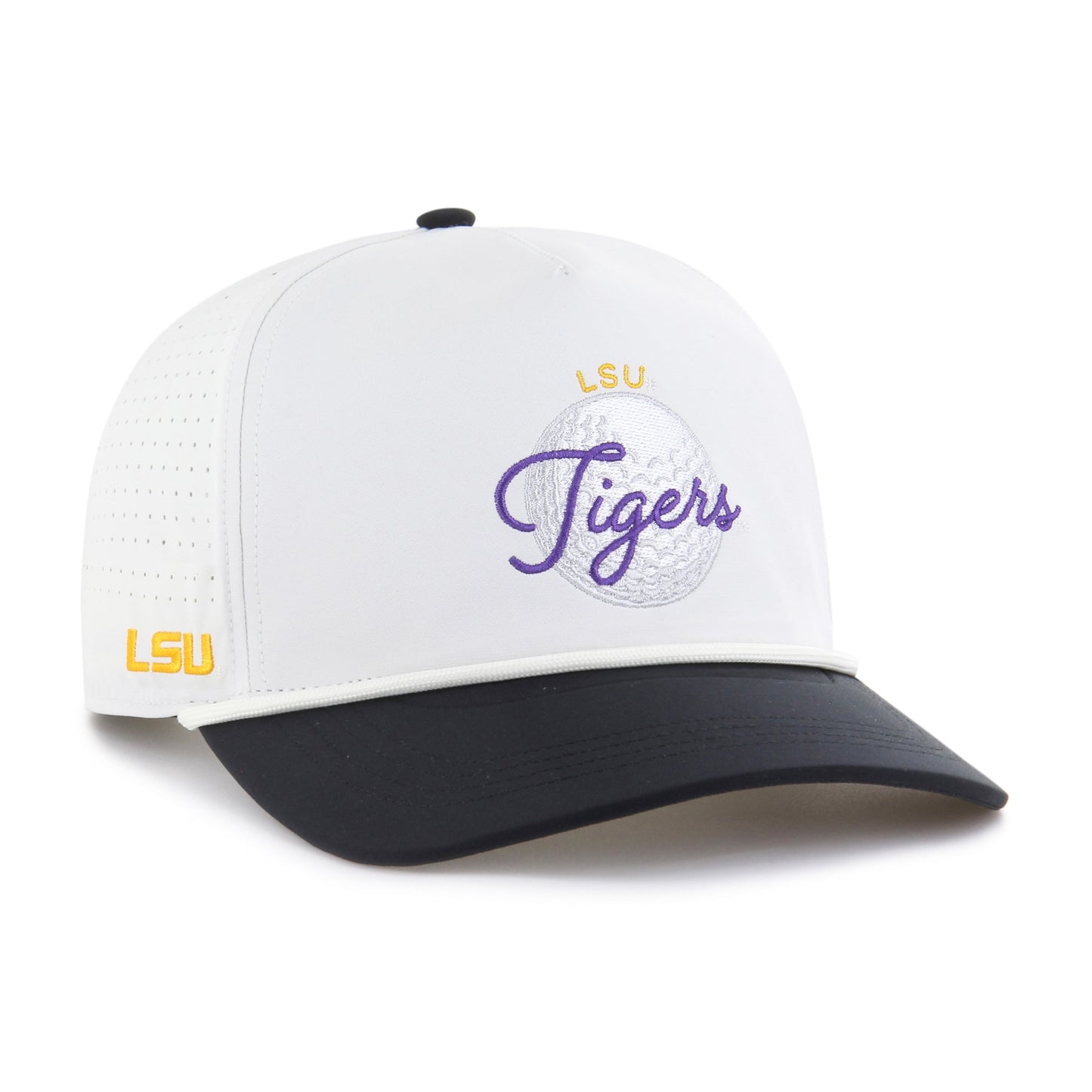 LOUISIANA STATE TIGERS LSU GIMME ROPE '47 HITCH CHALK/BLACK