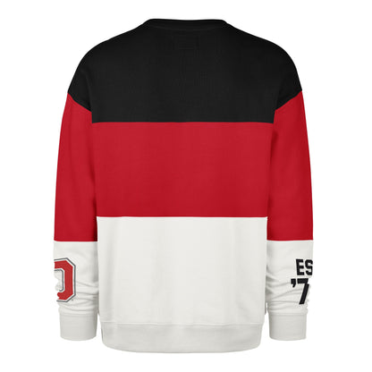 OHIO STATE BUCKEYES ON FIVE '47 MAXIMALIST CREW RACER RED