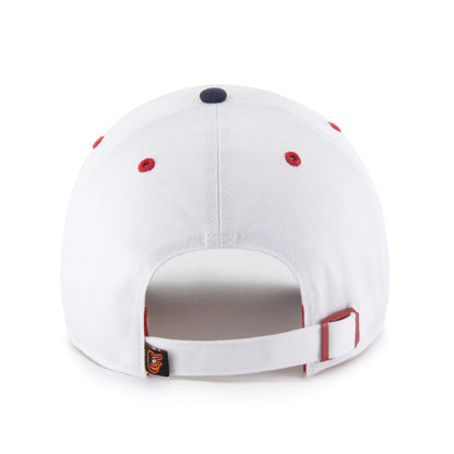 BALTIMORE ORIOLES PATRIOTIC FLAG FILL '47 CLEANUP WHITE