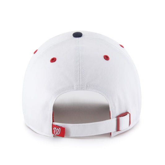 WASHINGTON NATIONALS PATRIOTIC FLAG FILL '47 CLEAN UP WHITE