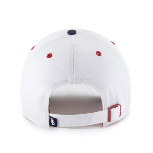 TAMPA BAY RAYS PATRIOTIC FLAG FILL '47 CLEAN UP WHITE