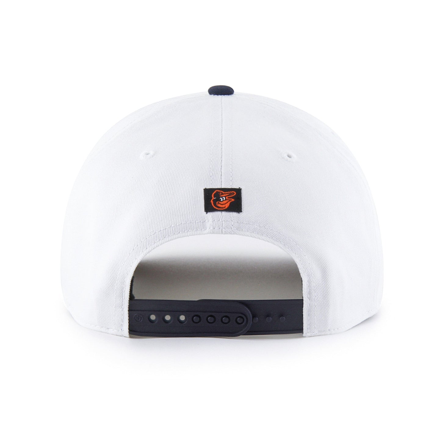 BALTIMORE ORIOLES PATRIOTIC OVERHAND '47 HITCH WHITE
