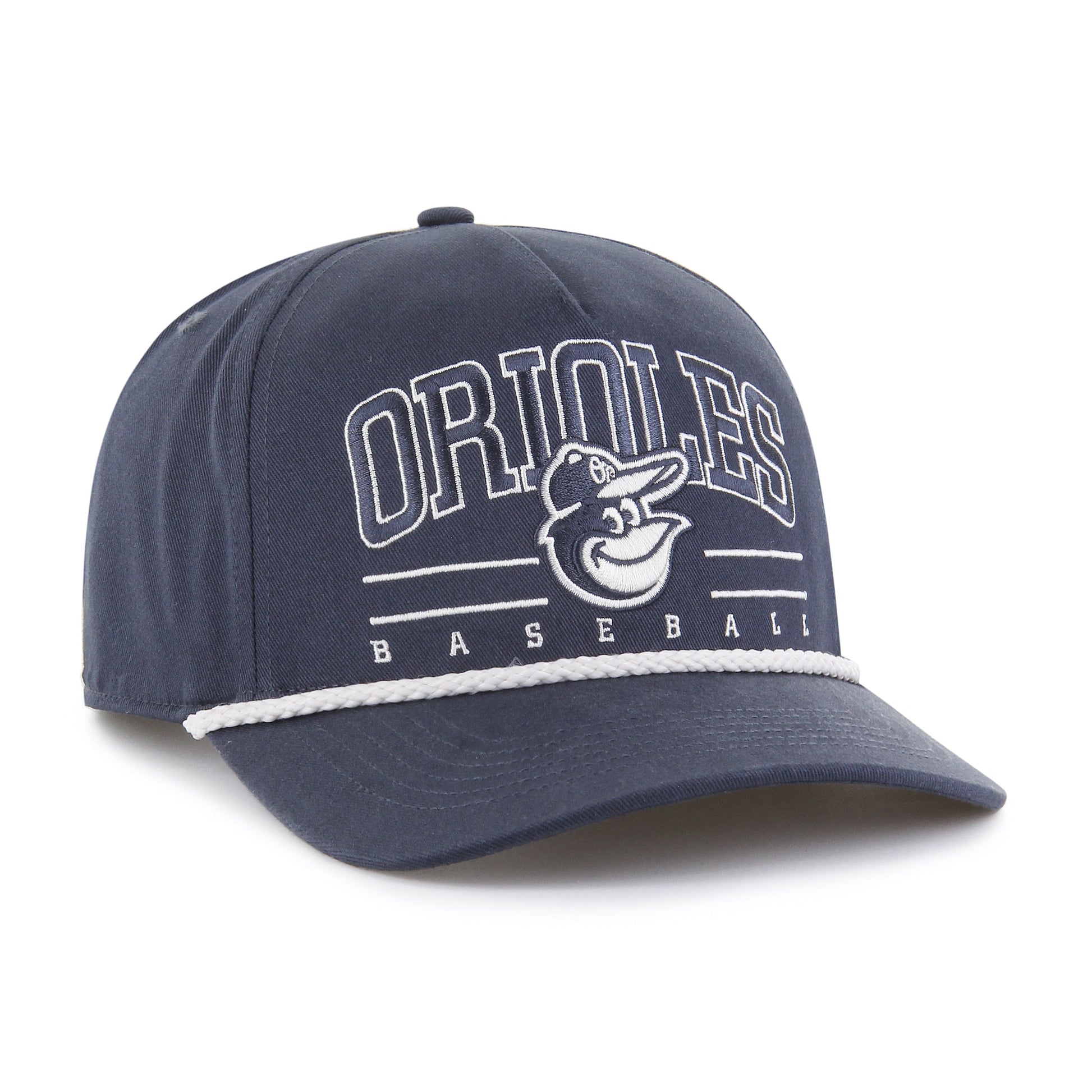 BALTIMORE ORIOLES ROSCOE ROPE TWO TONE '47 HITCH VINTAGE NAVY