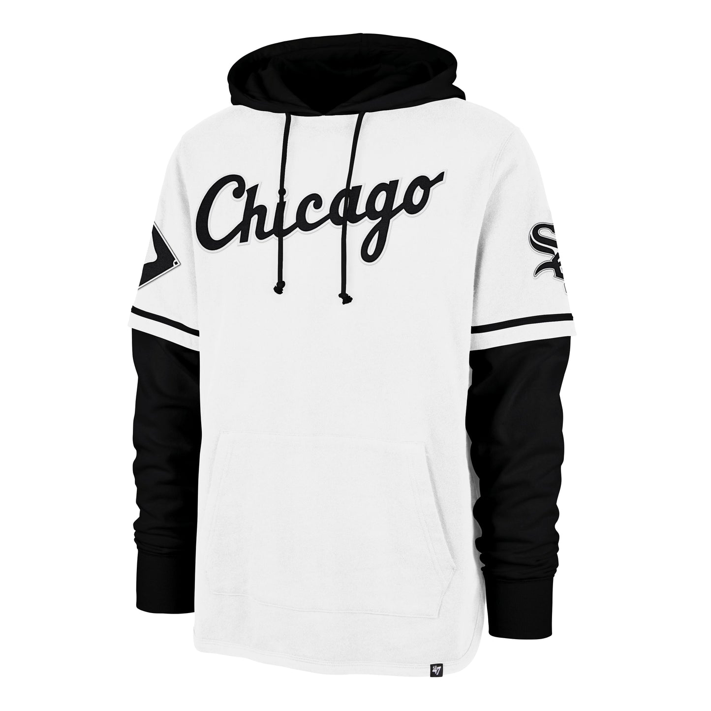 CHICAGO WHITE SOX TRIFECTA '47 SHORTSTOP PULLOVER HOOD WHITE WASH