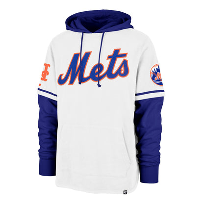 NEW YORK METS TRIFECTA '47 SHORTSTOP PULLOVER HOOD WHITE WASH