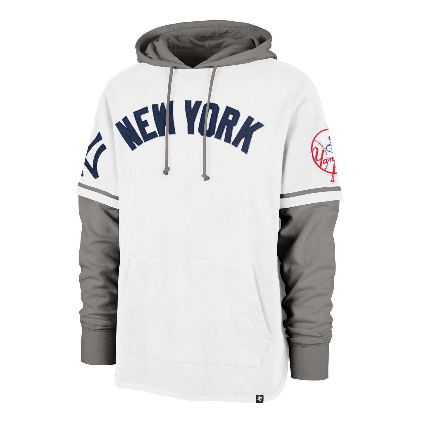 NEW YORK YANKEES TRIFECTA '47 SHORTSTOP PULLOVER WHITE WASH