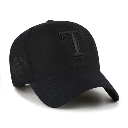 TEXAS RANGERS COOPERSTOWN WORLD SERIES SURE SHOT SNAPBACK '47 MVP BLACK
